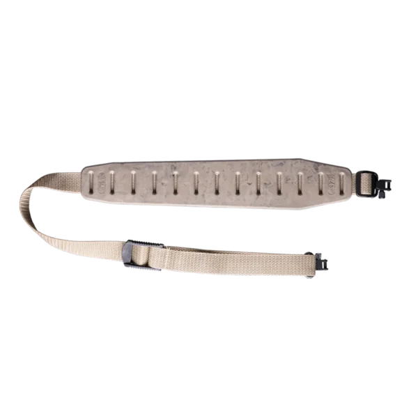 QUAKE CLAW 2.0 Sling, sand camouflage top view with padded shoulder section and swivels