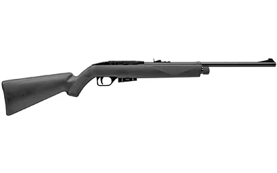 CROSMAN 1077 REPEAT, black right-side view with long barrel, stock and sights