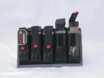 G-Outdoors Pistol Magazine Tote, black front view holding multiple magazines