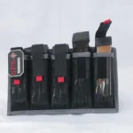 G-Outdoors Pistol Magazine Tote, black front view holding multiple magazines