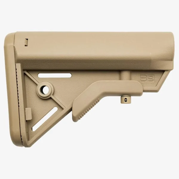B5 Systems Bravo Stock FDE right-side view with adjustment lever and angled support