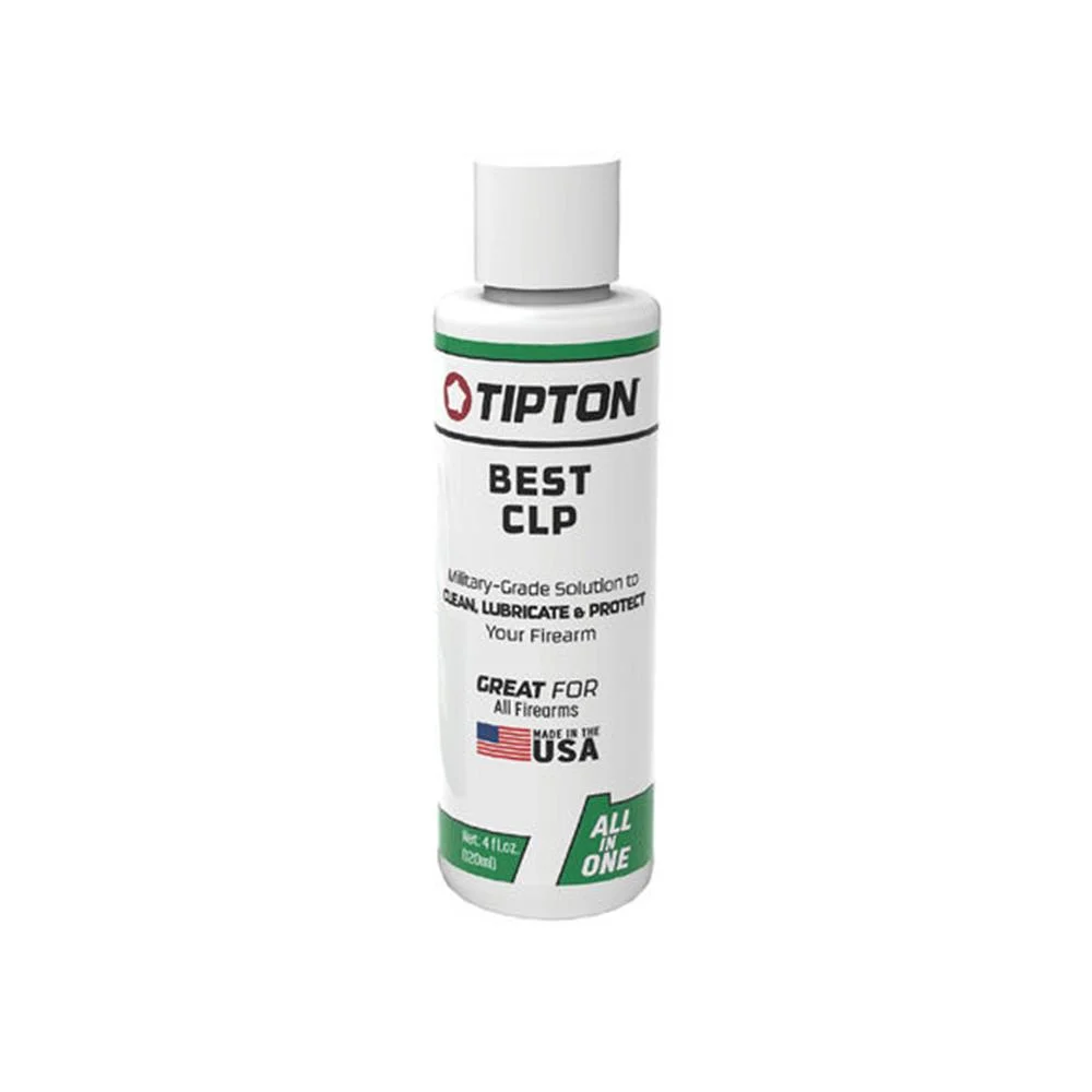 primary-51300 AOB Tipton Best CLP, front view of a white bottle with green label accents and white cap