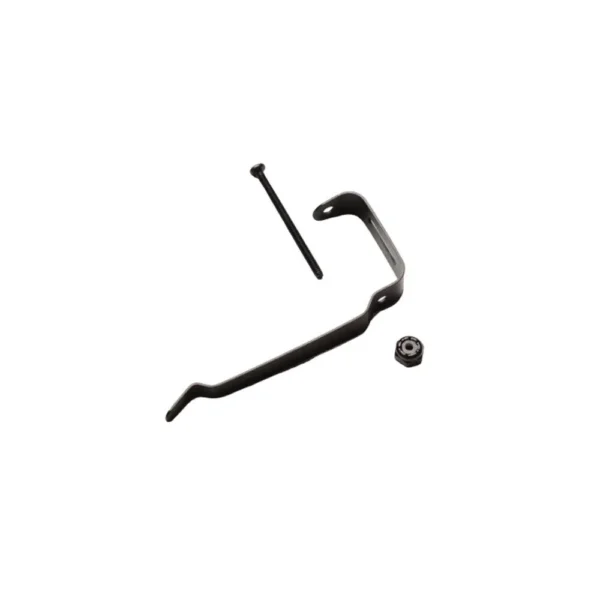 Kel-Tec PR-3AT Belt Clip, black, shown with mounting screw and hardware