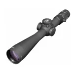 Leupold Mark 5HD Rifle Scope, matte black angled view with large objective and adjustment turrets