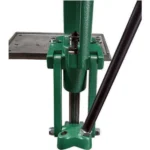RCBS Rock Chucker Supreme Press in green, front view with black operating handle and metal base