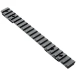 WEAVER MULTI-SLOT SAV 110 LA BLK, angled top view of black rail with multiple slots