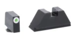 AMERIGLO OPTC HEIGHT FITS GLK TRIT, black front and rear sights with green front dot