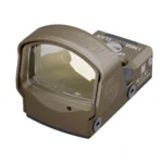 Leupold LEUP DELTAPOINT PRO, FDE optic in three-quarter front view with wide glass window