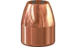 Speer Ammunition SPR GOLD DOT, copper-coloured hollow-point bullet in front angled view