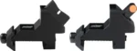 XS Sights XTI2 DXS Standard Dot, two black offset sights, one with an orange front dot