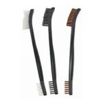 Birchwood Casey B/C UTILITY BRUSHES black three-brush set with bronze, nylon and steel bristles