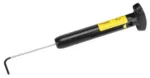 AOB Wheeler Trigger Pull Scale, black handle with metal rod and hooked tip