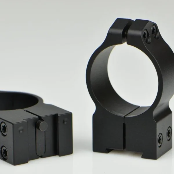 Warne Manufacturing Company Warne 2-Piece Maxima Fixed Scope Ringmounts with Grooved Receiver Fits Tikka 30mm High Matte