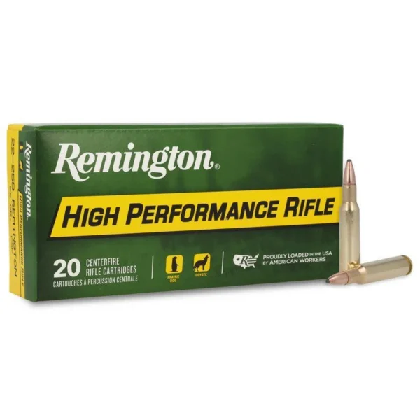 Remington Arms Co. Inc. Remington Rifle Ammunition .22-250 Rem 55 gr PSP 3680 fps 20/ct
