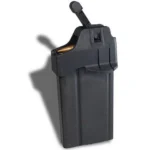 MagLULA AR10B Gen II Armalite Lula, black magazine loader in angled front view with raised lever