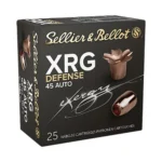 Mag-Tech/Sellier- Bellot Sellier & Bellot XRG Defense Handgun Ammunition .45 ACP 165gr HP 1148 fps 25/ct