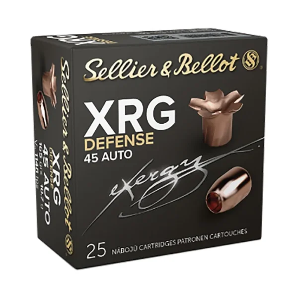 Mag-Tech/Sellier- Bellot Sellier & Bellot XRG Defense Handgun Ammunition .45 ACP 165gr HP 1148 fps 25/ct