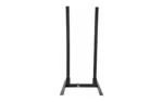 Birchwood Casey B/C ADJUSTABLE BASE TARGET STAND KIT black front view with twin uprights and feet