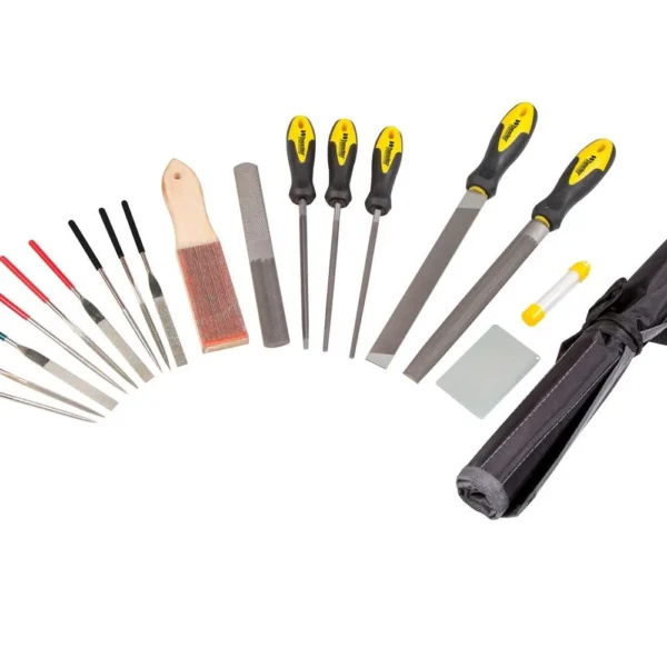 AOB Wheeler Engineering Professional Gunsmith File Set, assorted files, handles and black case