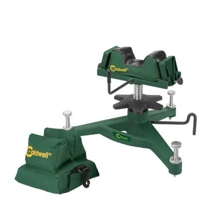 primary-51654 AOB Battenfeld Caldwell The Rock Deluxe Front Rest with Rear Bag filled