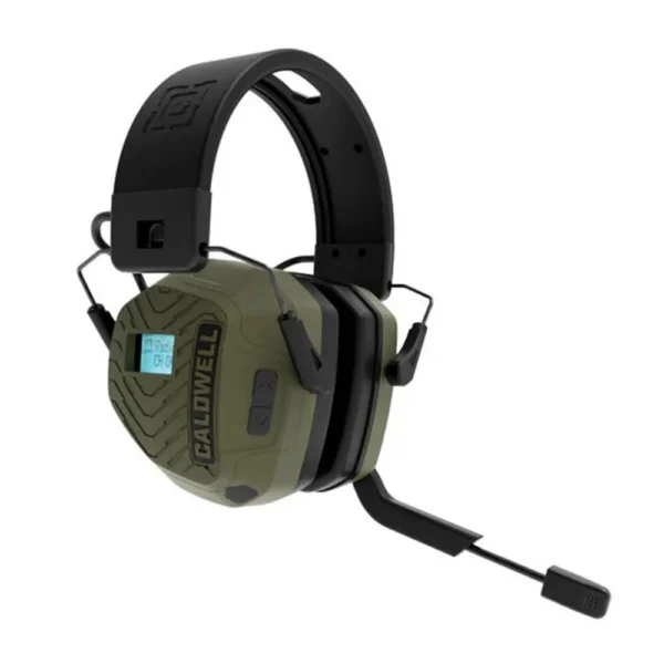 AOB Caldwell EMax Pro Series Electronic Ear Muffs 23dB BT Two Way Communication OD Green