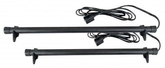 AOB GoldenRod GunSaver Dehumidifier Rod, two black rods in side view with power cords