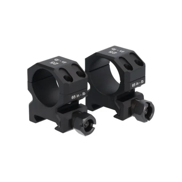 Sig Sauer Buckmaster rifle scope ring set in black, angled side view with mounting screws