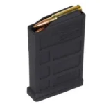 MAGPUL PMAG 10 AC black magazine, angled side view with two visible cartridges