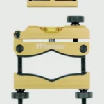 AOB Wheeler Engineering Professional Reticle Leveling System, gold components with bubble levels