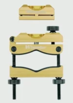 AOB Wheeler Engineering Professional Reticle Leveling System, gold components with bubble levels