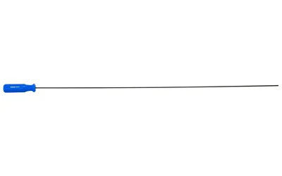 primary-5171 Birchwood Casey B/C COATED CLEANING ROD 33 17/20CAL, straight dark rod with blue handle