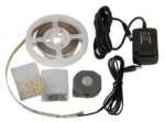 AOB Lockdown LED Vault Tape Lighting, coiled light strip with adapters, cords and hardware