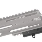AOB Battenfeld Technologies Caldwell Bipod Adapter, black adapter mounted beneath a grey rail
