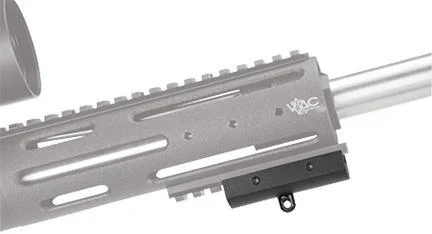 primary-51714 AOB Battenfeld Technologies Caldwell Bipod Adapter, black adapter mounted beneath a grey rail