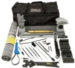 AOB Wheeler Delta Series AR Armorer's Professional Kit, tools arranged in front of black bag