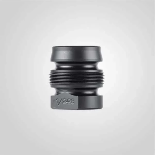 Dead Air Xeno Mount Xero, front angled view of black threaded metal mount