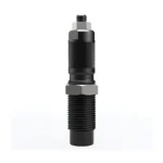 AOB Frankford Arsenal Swage Support Die, front view of black threaded metal die