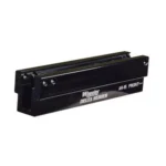 AOB Wheeler Delta Series AR Upper Rail Vise Block, black angled side view with top rail