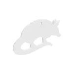 Birchwood Casey AR500 Animal Silhouette Target, front view of armadillo-shaped steel target
