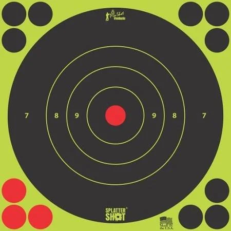 Pro-Shot Products PRO-SHOT TARGET 8" GRN BULLSEYE 6PK