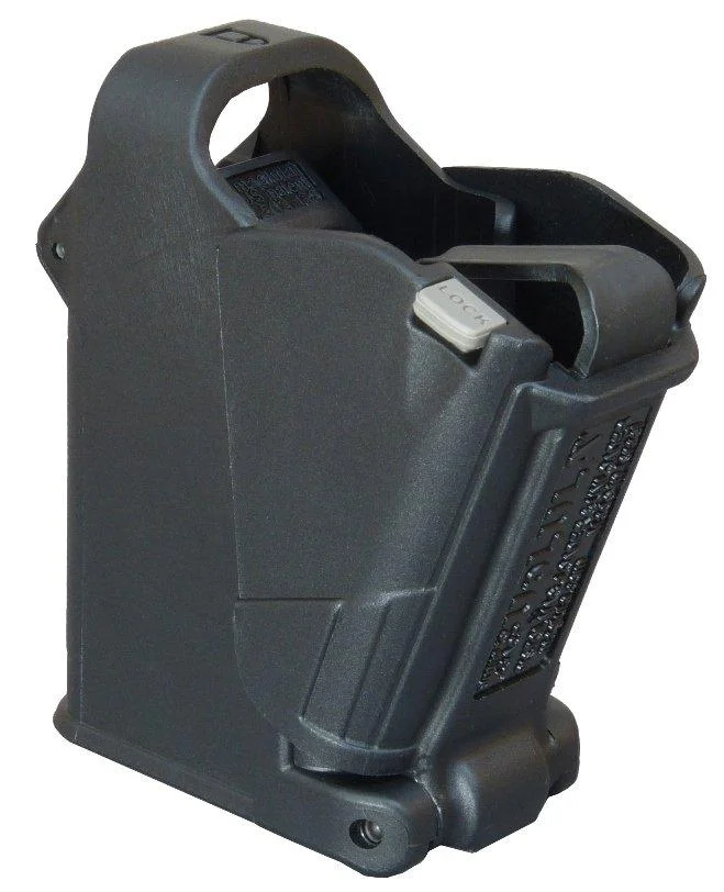 primary-51810 MagLULA UpLULA universal pistol magazine loader, black angled front and side view