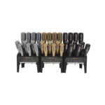 AOB Wheeler Hex/Torx Benchtop Screwdriver Set, front view of bits arranged in black stand