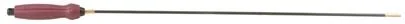 AOB Tipton Deluxe 1-Piece Carbon Fiber Rod, black rod with red handle, side view