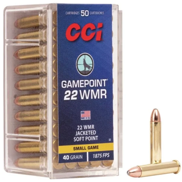 CCI Ammunition CCI 22WMR 40GR GAMEPOINT 50/2000