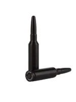 Pachmayr/Tacstar Division A-ZOOM SNAPCAP, two black snap caps shown upright and sideways