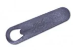 KIMBER Bushing Wrench for 1911, top view of dark blue flat wrench with oval handle opening
