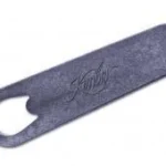 KIMBER Bushing Wrench for 1911, top view of dark blue flat wrench with oval handle opening