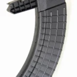 ProMag SKS Rifle Magazine, black polymer curved side view with textured body