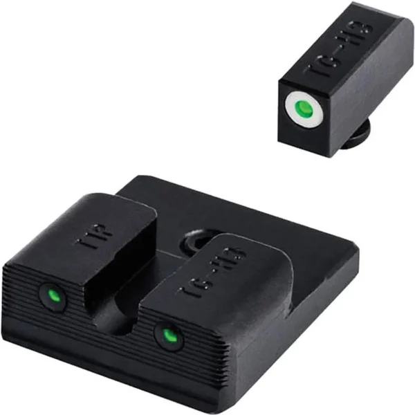 Truglo Tritium Pro Night Sights Fit Taurus Millennium G2 / 709 Slim / 740 Slim White Outline Front/Rear Green