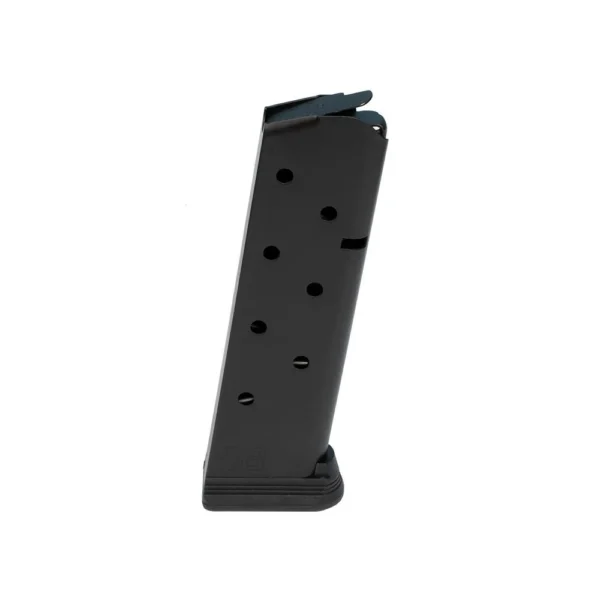 Ed Brown Handgun Magazine, black angled side view with witness holes and base plate
